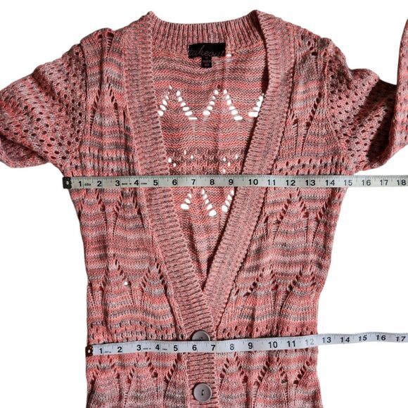 Takeout pink button front cardigan sz xs - Picture 6 of 8